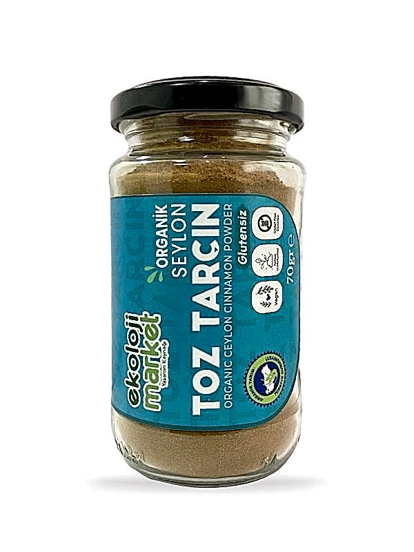 Ekoloji Merket  Organik Seylon Toz Tarçın 70 gr