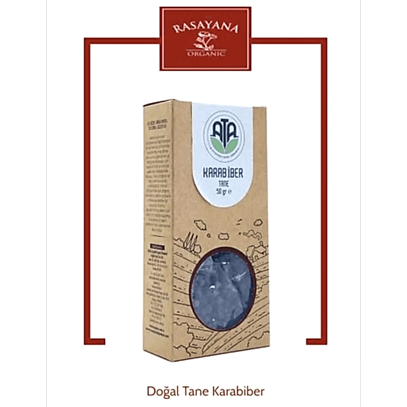 Rasayana Ata Doğal Karabiber Top 50 Gr