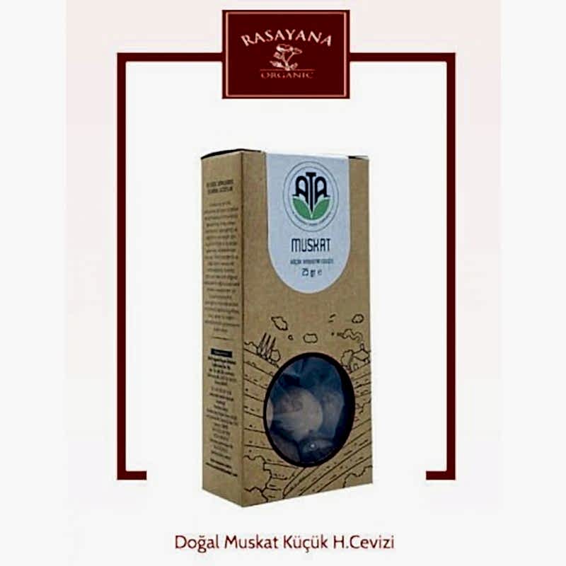 Rasayana- Ata Doğal  Muskat (Küçük Hindistan Cevizi)  25 Gr