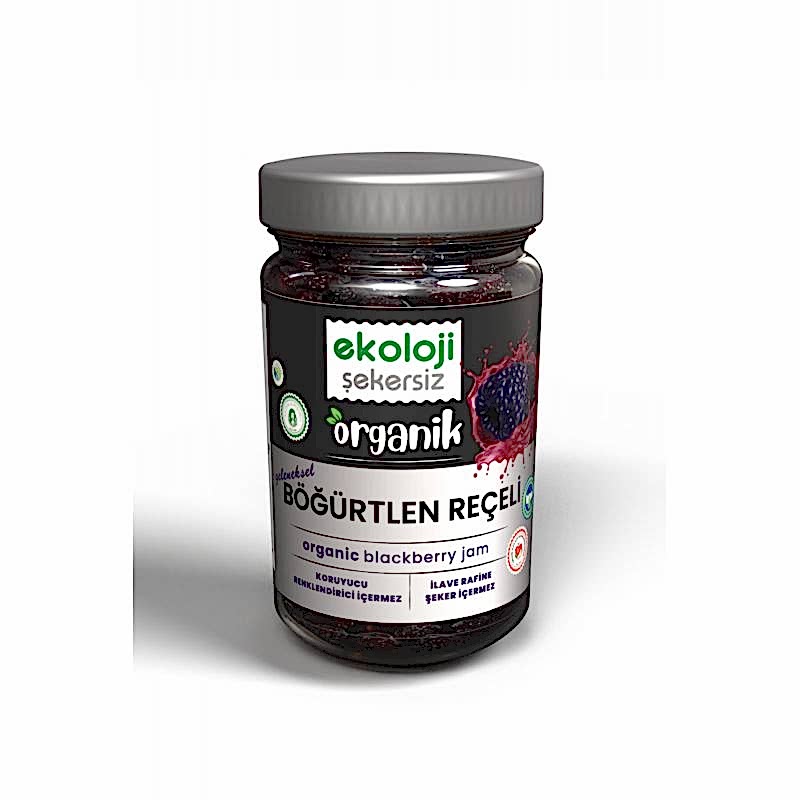 Ekoloji Market Organik Şekersiz Böğürtlen  Reçeli 380 gr