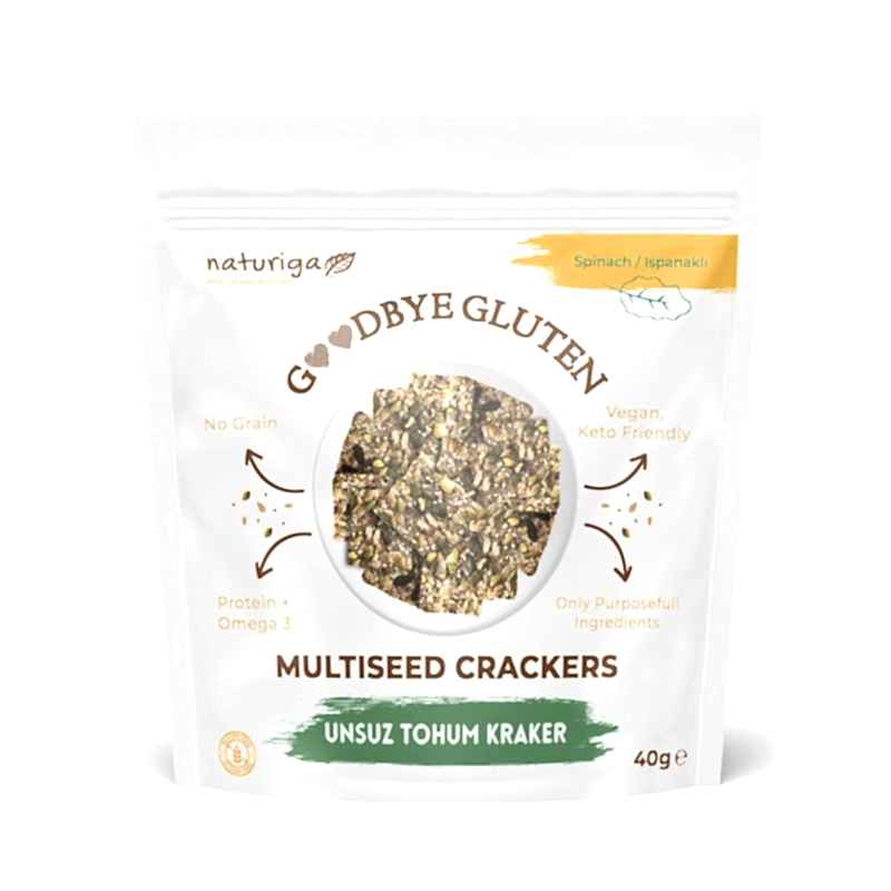 Naturiga Unsuz Tohum Kraker-Ispanaklı 40gr