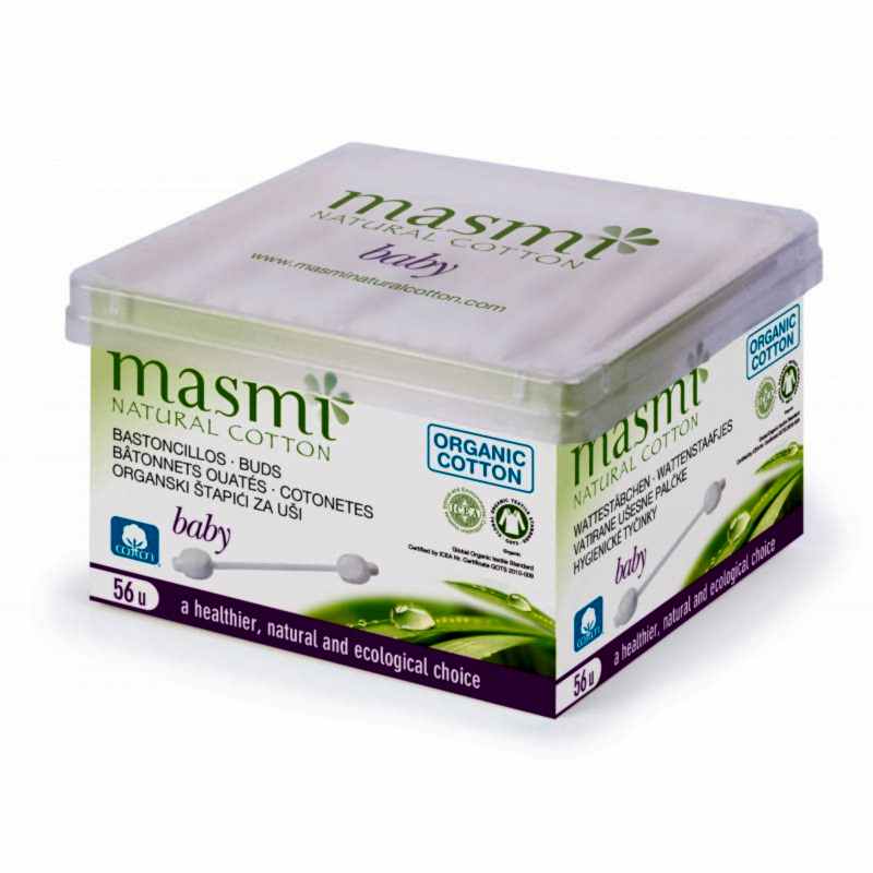 Masmi % 100 Organik Pamuk Bebek Kulak Çubuğu 56  adet