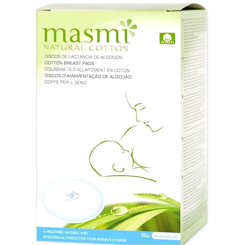 Masmi  %100 Saf ve Doğal Pamuk Göğüs Pedi 30 Adet
