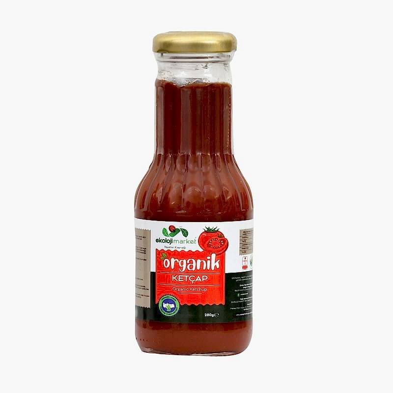 Ekoloji Market Organik Ketçap  Tatlı - Şişe  280 gr
