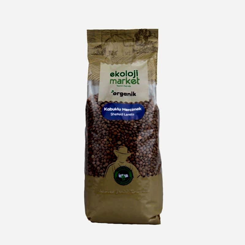 Ekoloji Market  Organik Kabuklu  Mercimek 750g