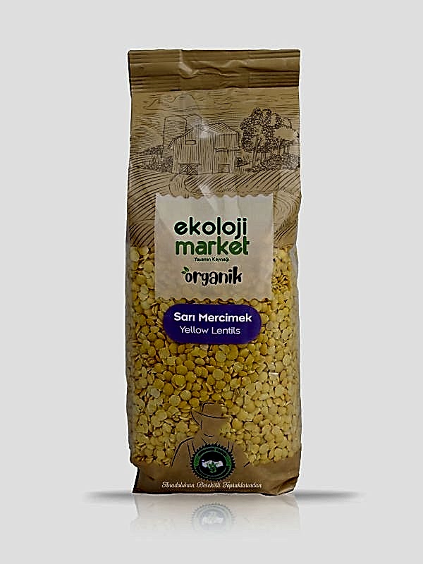 Ekoloji Merket  Organik Sarı  Mercimek 750g