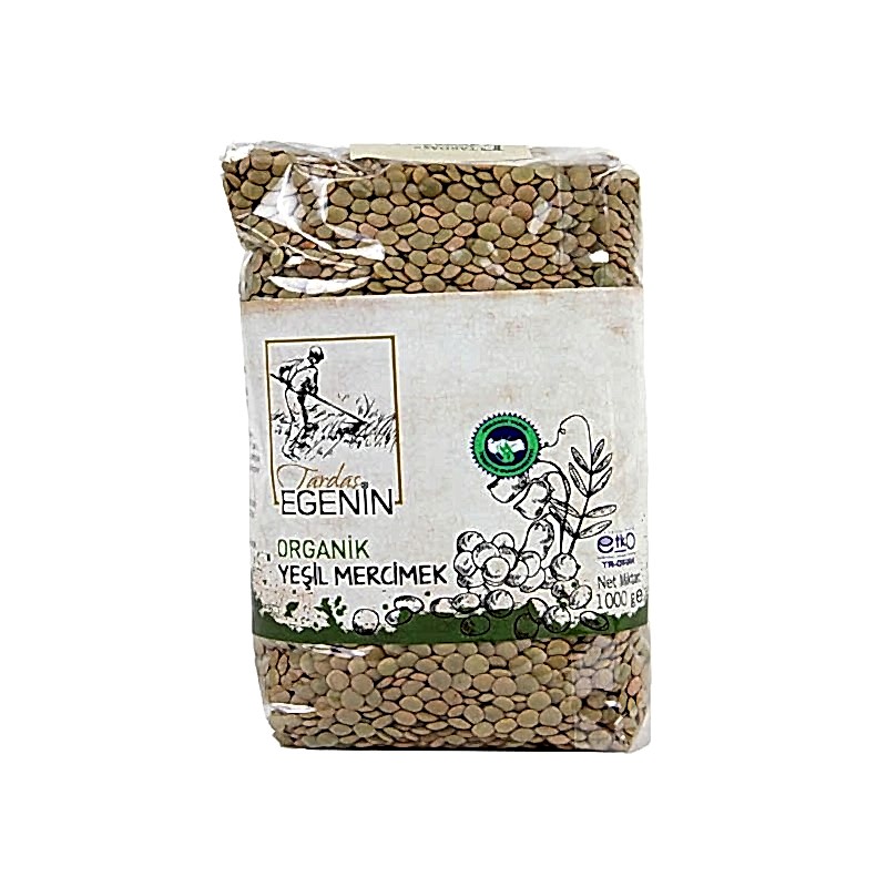 Tardaş  Organik Yeşil Mercimek  1000 gr 