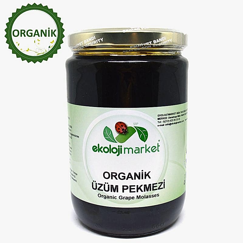 Ekoloji Market Organik Üzüm Pekmezi, 640 gr