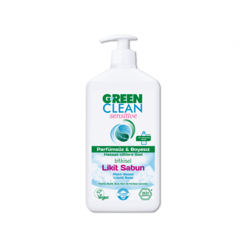 U Green Clean Sıvı-Likit Sabun Sensitive (Kokusuz) 500ml