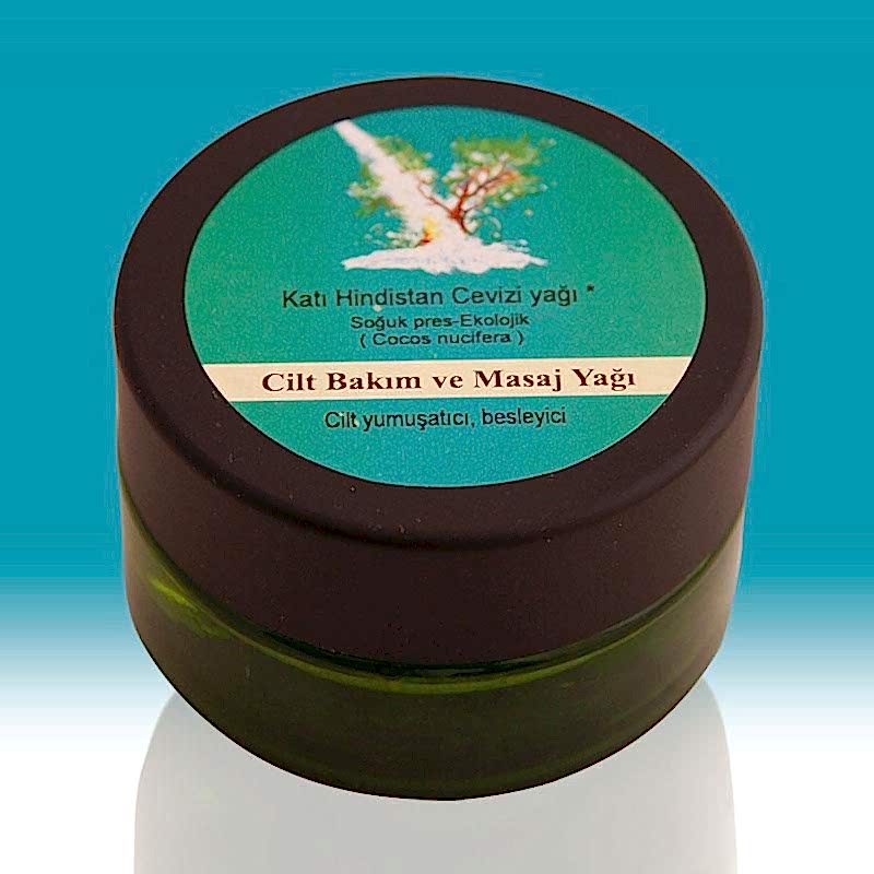 Nuka Katı Hindistan cevizi yağı -Geleneksel-(Sp.) 30 ml-  110 ml-500 ml